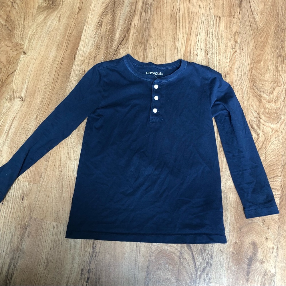 J. Crew Crewcuts Navy Henley Shirt